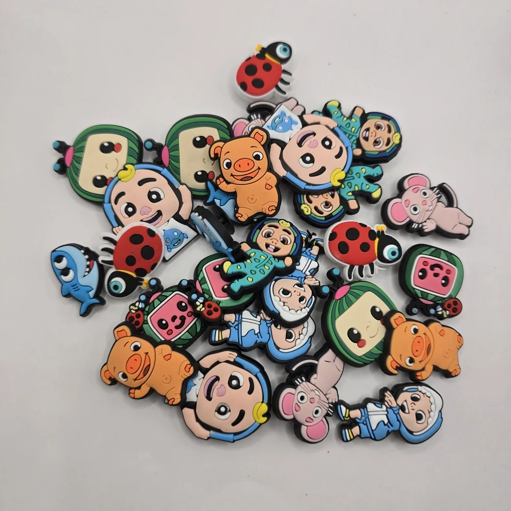 27pcs Cocomelon Croc Charms Lot of 3 Cocomelon Croc Charms